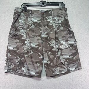 AFTCO‎ Mens Camo Fishing Cargo Shorts Size 32 Camping, Hiking, Beach